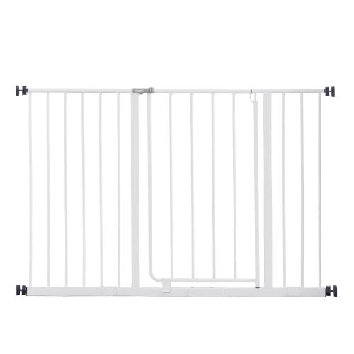 Regalo Easy Open 47-Inch Extra Wide Walk Thru Baby Safety Gate  White  Hardware Mounts Included  Ages 6 to 24 Months